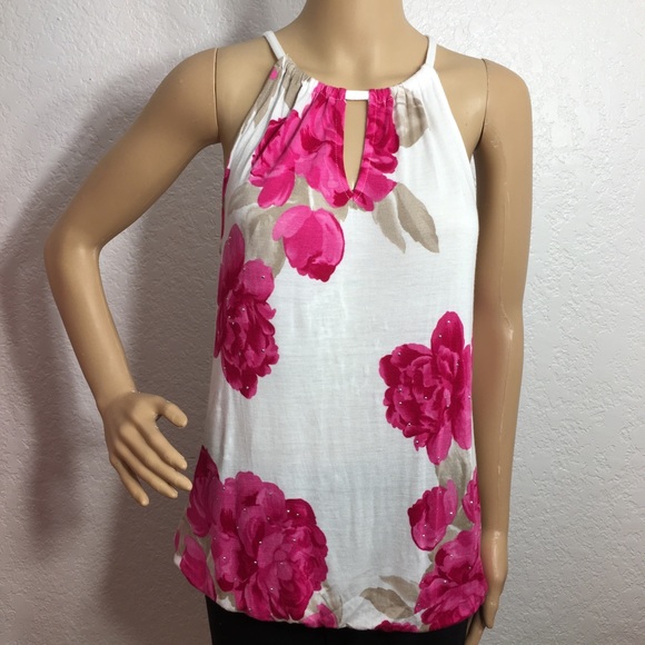 Inc Concepts Pink Floral Blouse - Picture 1 of 6